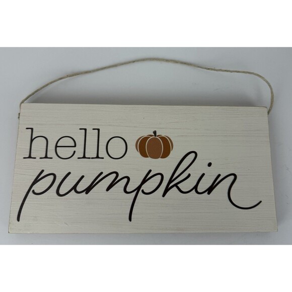 Rustic Marlin Other - Rustic Marlin "Hello Pumpkin" Wood Wall Hanging